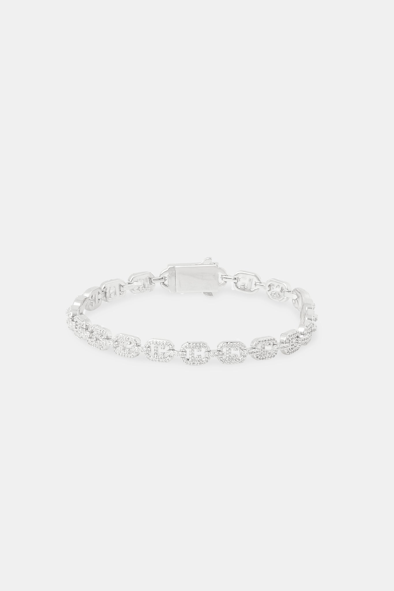 Iced C Kaffeebohnen-Gliederarmband – 6 mm